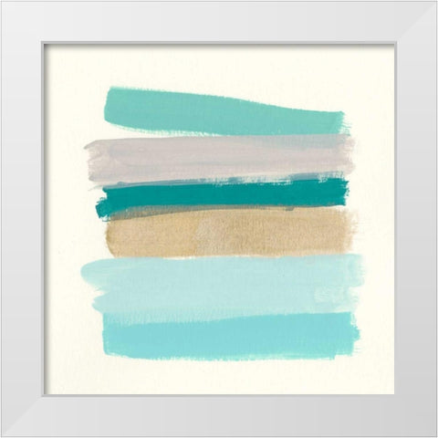 Palette Stack II White Modern Wood Framed Art Print by Vess, June Erica