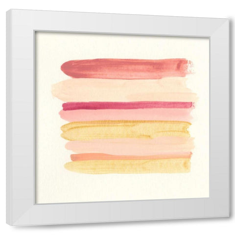 Palette Stack VI White Modern Wood Framed Art Print by Vess, June Erica