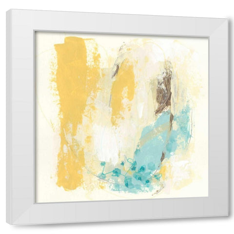 Diadem I White Modern Wood Framed Art Print by Vess, June Erica