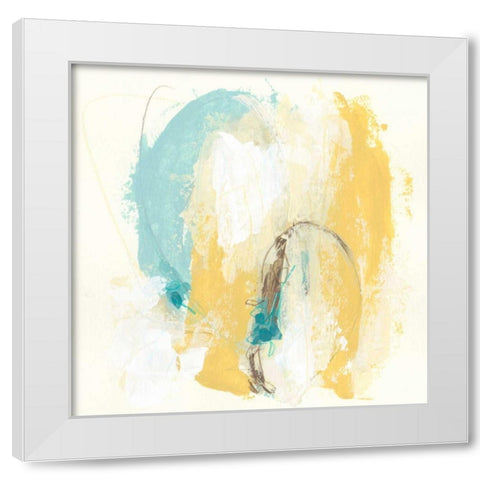Diadem IV White Modern Wood Framed Art Print by Vess, June Erica