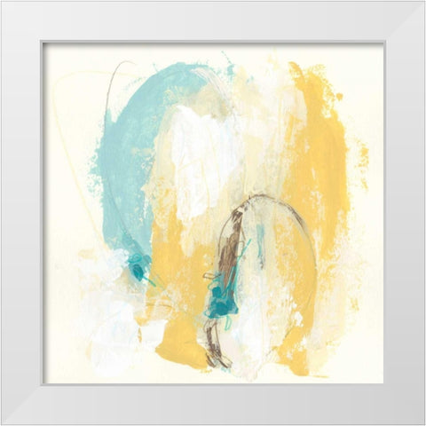Diadem IV White Modern Wood Framed Art Print by Vess, June Erica