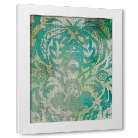 Velvet and Damask IV White Modern Wood Framed Art Print by Zarris, Chariklia