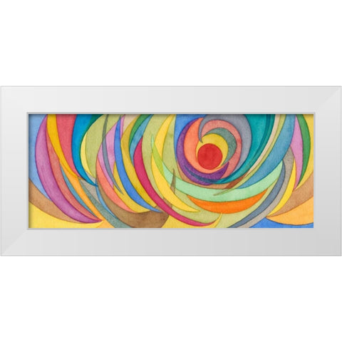 Watercolor Arches White Modern Wood Framed Art Print by Galapon, Nikki
