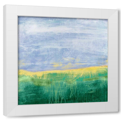 Whispers Emerge II White Modern Wood Framed Art Print by Suderman, Karen