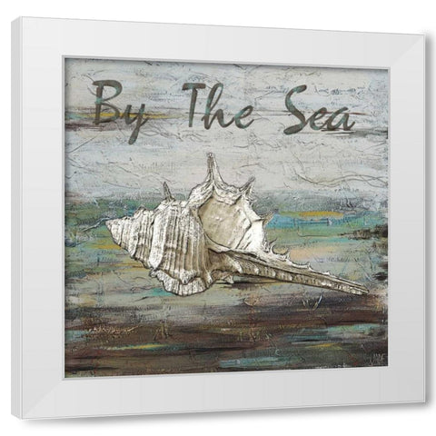 At the Shore II White Modern Wood Framed Art Print by Reynolds, Jade