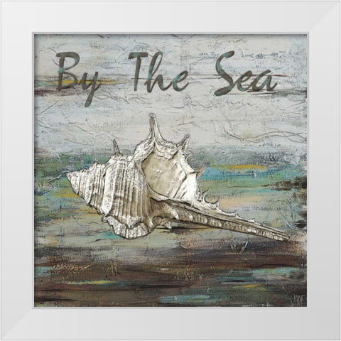 At the Shore II White Modern Wood Framed Art Print by Reynolds, Jade