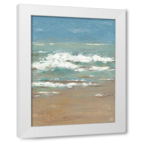 Waves I White Modern Wood Framed Art Print by Reynolds, Jade