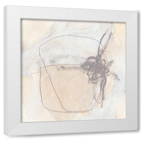 Periphery II White Modern Wood Framed Art Print by Vess, June Erica
