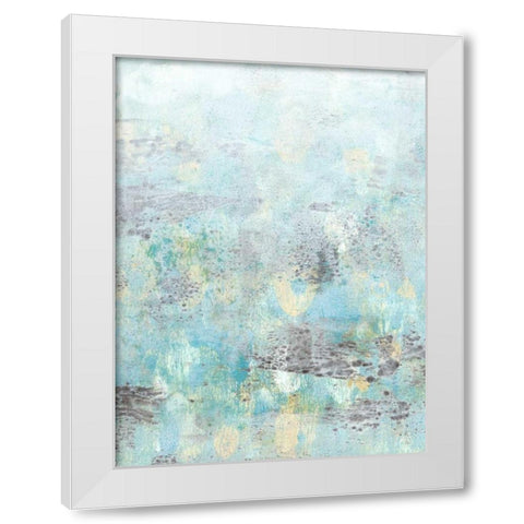 Cerulean Reflections II White Modern Wood Framed Art Print by McCavitt, Naomi