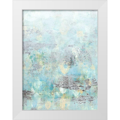 Cerulean Reflections II White Modern Wood Framed Art Print by McCavitt, Naomi