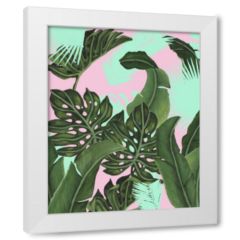 Neon Jungle I White Modern Wood Framed Art Print by McCavitt, Naomi