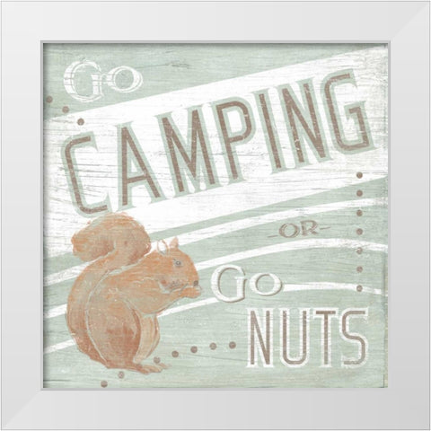 Lodge Life II White Modern Wood Framed Art Print by Vess, June Erica