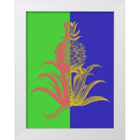 Pineapple Mix I White Modern Wood Framed Art Print by Fagalde, Jarman