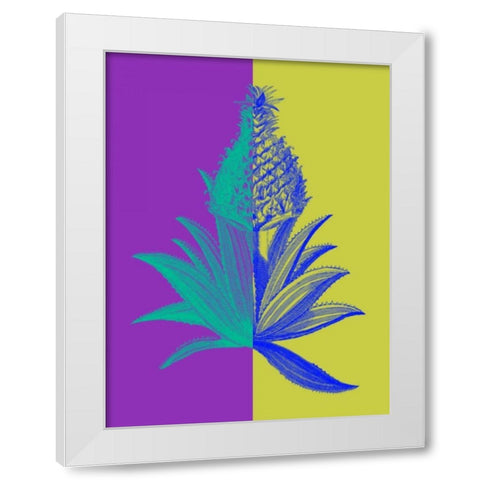 Pineapple Mix II White Modern Wood Framed Art Print by Fagalde, Jarman
