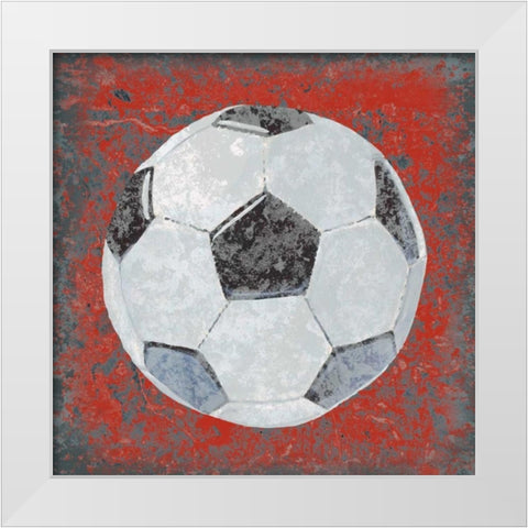 Grunge Sporting IV White Modern Wood Framed Art Print by Studio W