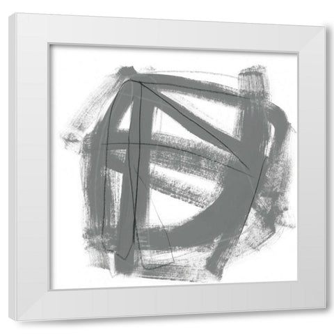 Tessellation VI White Modern Wood Framed Art Print by Vess, June Erica