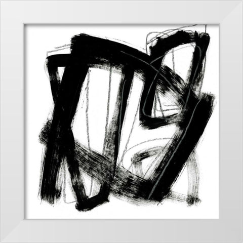Tessellation VII White Modern Wood Framed Art Print by Vess, June Erica