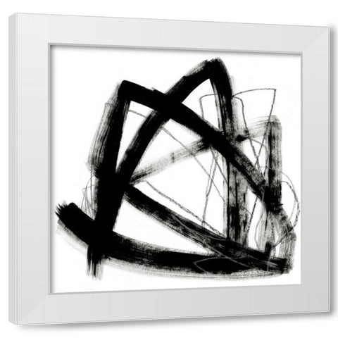 Tessellation IX White Modern Wood Framed Art Print by Vess, June Erica