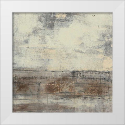 Neutral Plane I White Modern Wood Framed Art Print by Goldberger, Jennifer