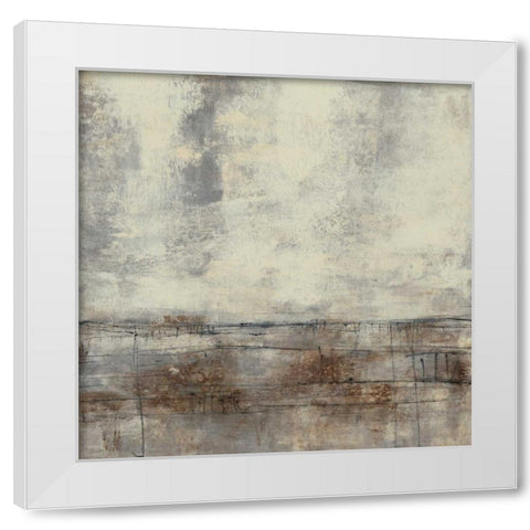 Neutral Plane II White Modern Wood Framed Art Print by Goldberger, Jennifer