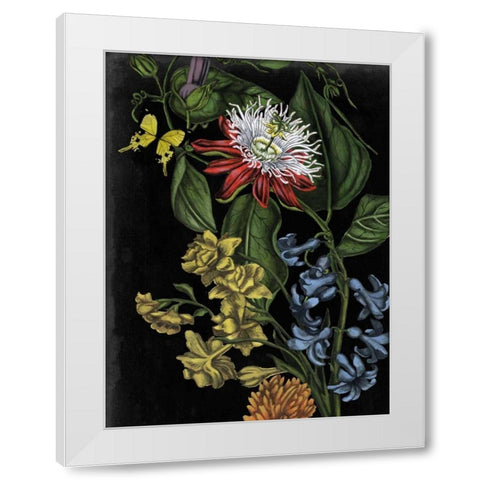 Dark Floral III White Modern Wood Framed Art Print by McCavitt, Naomi
