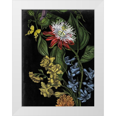 Dark Floral III White Modern Wood Framed Art Print by McCavitt, Naomi