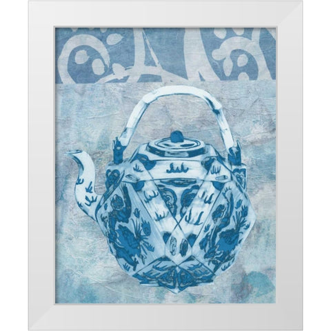 Chinese Teapot  I White Modern Wood Framed Art Print by McCavitt, Naomi