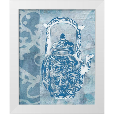 Chinese Teapot  II White Modern Wood Framed Art Print by McCavitt, Naomi