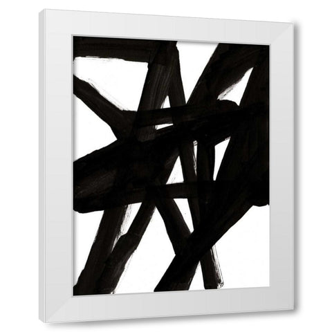 Jagged II White Modern Wood Framed Art Print by McKenzie, Steve