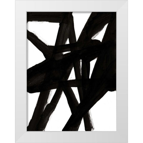 Jagged II White Modern Wood Framed Art Print by McKenzie, Steve