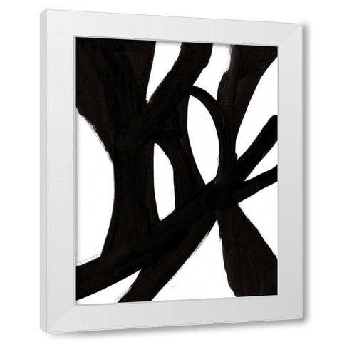 Jagged IV White Modern Wood Framed Art Print by McKenzie, Steve