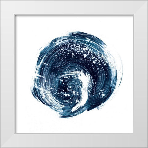 Indigo Nebula I White Modern Wood Framed Art Print by Harper, Ethan