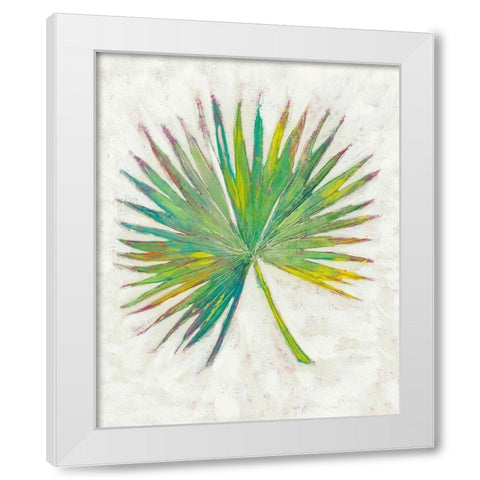 Vacation Palms I White Modern Wood Framed Art Print by Zarris, Chariklia