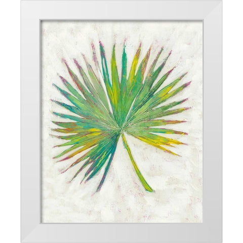 Vacation Palms I White Modern Wood Framed Art Print by Zarris, Chariklia