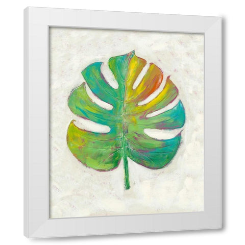 Vacation Palms IV White Modern Wood Framed Art Print by Zarris, Chariklia