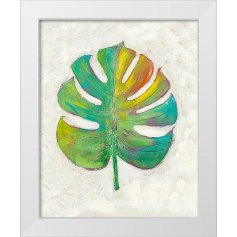 Vacation Palms IV White Modern Wood Framed Art Print by Zarris, Chariklia