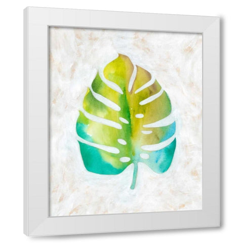 Ocean Side Palms  VI White Modern Wood Framed Art Print by Zarris, Chariklia