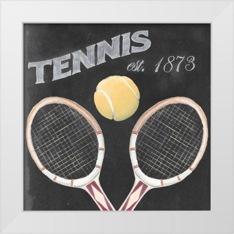 Sporting History IV White Modern Wood Framed Art Print by McCavitt, Naomi