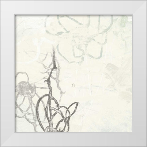Marginal Boundary II White Modern Wood Framed Art Print by Vess, June Erica