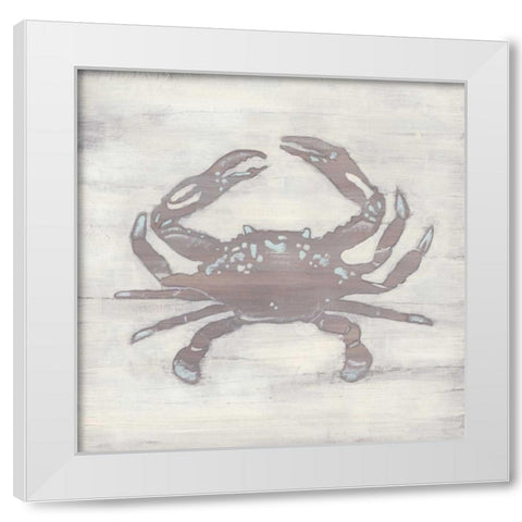 Driftwood Silhouette II White Modern Wood Framed Art Print by Vess, June Erica