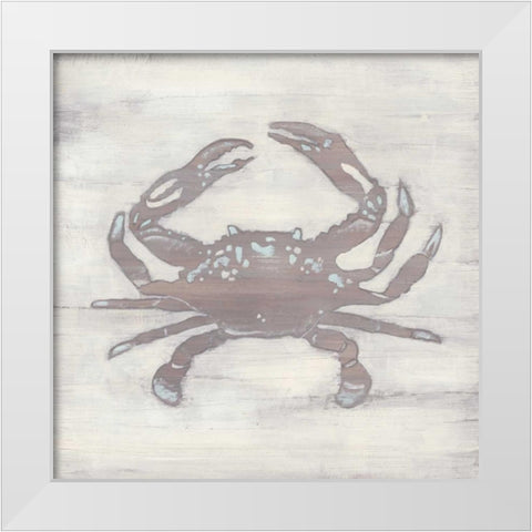 Driftwood Silhouette II White Modern Wood Framed Art Print by Vess, June Erica