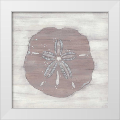 Driftwood Silhouette IV White Modern Wood Framed Art Print by Vess, June Erica