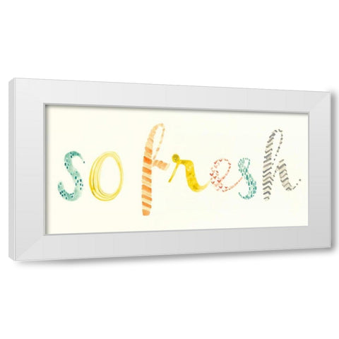 Fresh and Clean I White Modern Wood Framed Art Print by Vess, June Erica