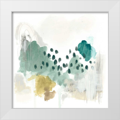 Rain Cloud II White Modern Wood Framed Art Print by Vess, June Erica