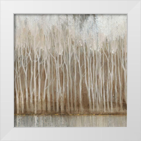 Whispering Trees II White Modern Wood Framed Art Print by OToole, Tim