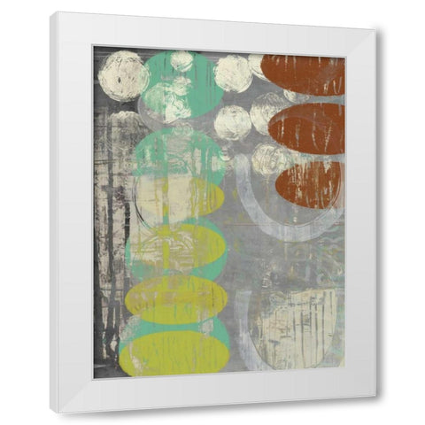 Circles Circle I White Modern Wood Framed Art Print by Goldberger, Jennifer