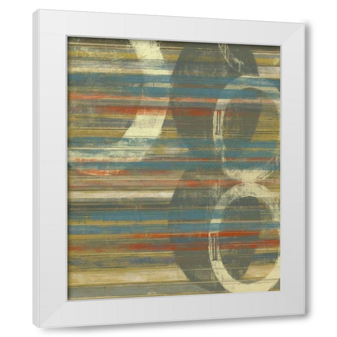Textured Orbs I White Modern Wood Framed Art Print by Goldberger, Jennifer