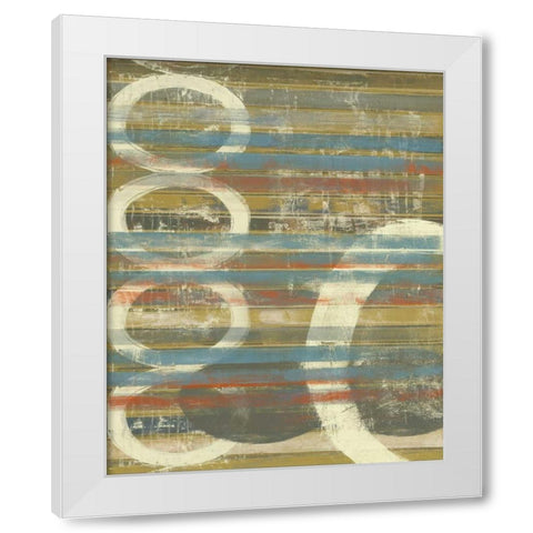 Textured Orbs II White Modern Wood Framed Art Print by Goldberger, Jennifer