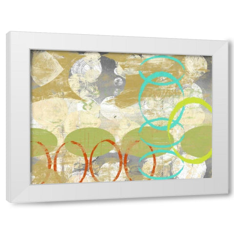 Oculus Orbs I White Modern Wood Framed Art Print by Goldberger, Jennifer