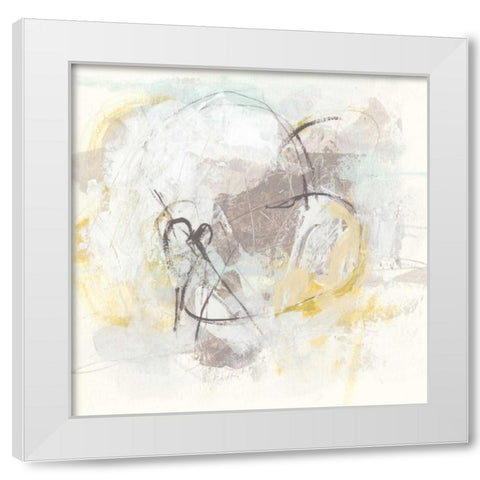 Stone Simile II White Modern Wood Framed Art Print by Vess, June Erica
